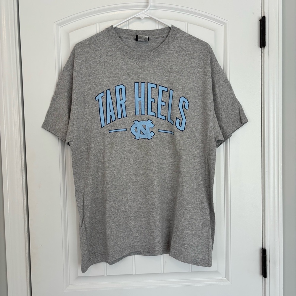 Vintage Gray Carolina Tar Heels Men's T-Shirt Size Large